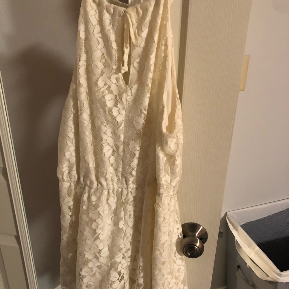 white lace romper